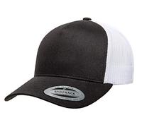 Yupoong Herren Yp Classics 5-Panel Retro Trucker Cap-2-farbig Hut, schwarz/weiß, Einheitsgröße