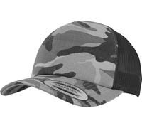 YUPOONG Inc. Cap Camo Trucker Cap in Darkcamo-Black