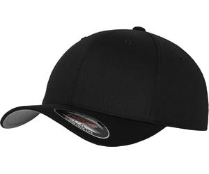 YUPOONG Inc. Cap Flexfit Wooly Combed Cap in Black-grey-L/XL