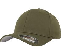 YUPOONG Inc. Cap Flexfit Wooly Combed Cap in Olive-S/M