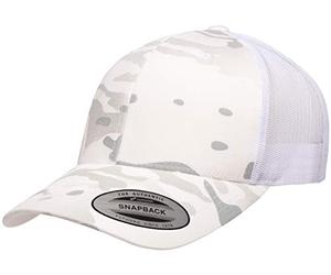Yupoong Unisex YP Classics Multicam Retro Trucker Cap Verschluss, Alpine/Weiß, Einheitsgröße