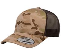 Yupoong Unisex Yp Classics Multicam Retro Trucker Cap Verschluss, Arid/Braun, Einheitsgröße