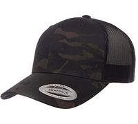 Yupoong Unisex Yp Classics Retro Trucker Cap Verschluss, Multicam Schwarz, Einheitsgröße