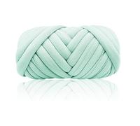 Yuragim Dicke Wolle zum Handstricken, 500g Länge 25M Sperrige Armstricken Chunky Yarn zum Häkeln, DIY Hand Chunky Strickdecke für Sticken Werfen Sofa Decke (Hellgrün)
