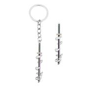 YURAOER Anime Slayer Schlüsselanhänger Pin Set - Cartoon Figuren 9 Hashiras Mini Katana Schwert Schlüsselanhänger Emaille Pin Schmuck Männer Frauen, Mist Hashira Muichiro Tokito, Standard größe