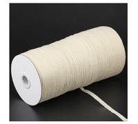 Yurosiay 220M/roll Baumwollband Baumwollgarn Band 5mm/7mm Nahtband Baumwoll-Köperband Gurtband Cotton Twill Tape Twillband Schrägband Geschenkband T-Shirt Band für DIY Crafts Nähen