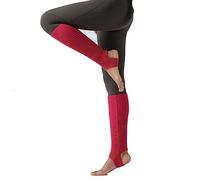 Yurosiay Gestrickte Ballett Stulpen 43cm Tanzstulpen Mädchen Damen Winter Warm Beinstulpen Strick Mit Fersenloch Weich Legwarmer Beinwarmer Stulpen für Yoga Ballett Tanz Fitness Rosarot