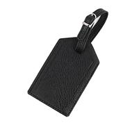 Yurosiay Kofferanhänger Bunt PU Leder Gepäckanhänger Wasserdicht Reiseanhänger Mode Kofferanhänger Mit Adressschild Reisekoffer Namensschild Etiketten Koffer für Reisender Geschäftsmann Schwarz