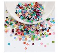 Yurosiay Pailletten zum Basteln 4mm 2000pcs Glitzer Lose Pailletten Bulk zum Aufnähen Kunststoff Runde Pailletten mit Loch für DIY Schmuck Nähen Festtag Kleiderdeko Gemischte Farben 3mm 3000pcs