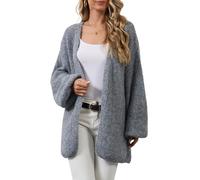 YUTILA Damen Strickjacke Oversize - Warme Lockerer Offene Front Cardigan für Freizeit & Alltag, Einheitsgröße passend für S-XL