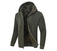 yuyangdpb Jk2294 Herrenmantel | Warme Jacke für Herbst und Winter, 4 Taschen, dickes Sweatshirt, weich, mit Fleece gefüttert, lässig, Alltag