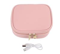 YUYTE Make -up -Beutel Kosmetikkoffer Reisen Toilettenbeutel mit 3 Farbtemperatur Dimmbare LED -Spiegel 2000mAh Batterie USB -Wiederaufladbar für Frauen Mädchen
