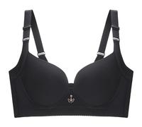 YUYUCH Damen Push Up Gepolsterter BH Rückenglättender Nahtloser BH Stretch T-Shirt Bügel Plunge BH