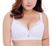 YUYUCH Frauen Push Up BH Plus Size Blumen sexy Spitze Breiter Rücken weiche Bügel-BHS