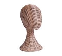YWMJZEU Mannequin Kopf Ständer Perücke Display Modell Mehrzweck Rattan Kreative