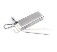 YXZN Zigarettenetui Portable Outdoor Lange Frauen Feine Zigaretten Box Kann Platz Für 15,Silver,10.8X3.8X1.8CM