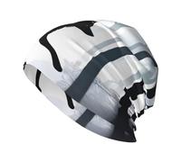 YYHHAOFA Agile Black Fox Printed Adult Knitted Hat Casual Bean Cap Elastic Brimless Hat Unisex