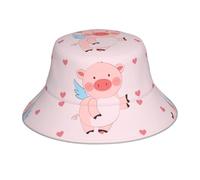 YYHHAOFA Reflektierender Fischerhut mit Cartoon-Motiv, leicht, atmungsaktiv, faltbar, für Damen und Herren, Schwarz