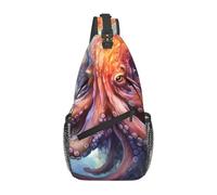 YYHWHJDE Cross Chest Bag Diagonal - Qualität, langlebig und geräumig Umhängetasche für Damen und Herren Octopus Tentakel Bild, Schwarz, Einheitsgröße, Schwarz , Einheitsgröße