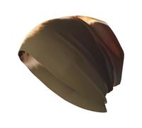 YYHWHJDE Fox Holding Rose Prints Strickmütze für Erwachsene, modisch, weich, bequem und atmungsaktiv, Schwarz