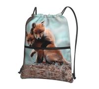 YYHWHJDE Hug Animal Prints Rucksack mit Kordelzug, wasserdicht, Turnbeutel - leicht, faltbar, Sportbezug mit Reißverschlusstasche für Reisen, Wandern