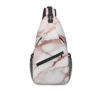 YYHWHJDE Kreuz-Brusttasche diagonal - hochwertige, langlebige und geräumige Umhängetasche für Damen und Herren, rotgoldenes Marmor-Design, Hintergrunddrucke, Schwarz, Einheitsgröße, Schwarz ,