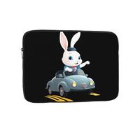 YYHWHJDE Little White Rabbit on a Picnic Picture Shockproof Portable Laptop Sleeve Case 38.1 cm for Men and Women Business Travel School and Office Daily Use