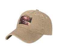 YYHWHJDE Schwarze Baseballkappe für Erwachsene, Motiv: Zucker, Horror, Totenkopf, Blumen, Rose, Drucke, für Damen und Herren, stilvoll, langlebig, Natürlich, Einheitsgröße