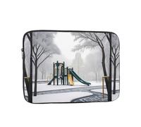 YYHWHJDE Snow Slide Picture Shockproof Portable Laptop Sleeve Case 43.2 cm for Men and Women Business Travel, School, and Office Daily Use