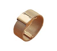 YYJzsw 1,0 Mm Milanese Mesh Loop Edelstahl-Uhrenarmband 18-24 Mm Armbänder Kompatibel Mit DW 3 Mm Dickes Armband Kompatibel Mit Omega(Gold,22mm)