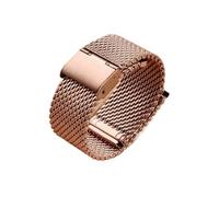 YYJzsw 1,0 Mm Milanese Mesh Loop Edelstahl-Uhrenarmband 18-24 Mm Armbänder Kompatibel Mit DW 3 Mm Dickes Armband Kompatibel Mit Omega(Rose Gold,18mm)
