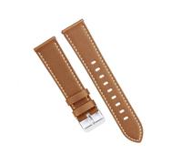 YYJzsw Echtes Rindsleder-Uhrenarmband, 20 mm, 22 mm, Kalbsleder, kompatibel mit Casio, for Damen und Herren, Uhrenarmband, Zubehör, solide Schnalle, Schwarzbraun(Brown,20mm)