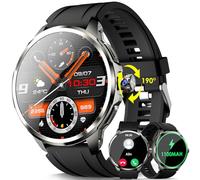 YYKY Smartwatch 4G LTE, 4 Zoll (4,4 cm) AMOLED Smartwatch, 3 GB + 32 GB mit 2 MP Kamera, GPS, WLAN, Schrittzähler, Videoanrufe, Herzfrequenz, Blutdruck, Schlaf, 1100 mAh Sportuhr für Herren