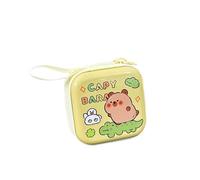 YYYHUII Capybara Mini-Münzgeldbörse, Weißblech, Kopfhörer-Tasche, praktische Satorage-Tasche, Kleingeldtasche für Kinder und Cartoon-Liebhaber