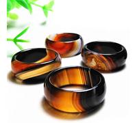 YZDKJ Eine Vielzahl von Sardonyx-Ringen for Selektionspaare Himmelsaugen-Achsringe (Size : 21mm)