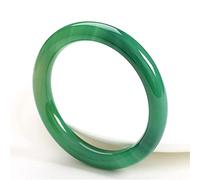 YZDKJ Jade Bangles 7A Grün Jade Bangle Jade Armband Armreifen Jadeeite Handgeschnitzte Smaragd Armreifen Lady Party Geschenk (Gem Color : 61-62mm)