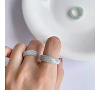 YZDKJ Korea Koreanische Version von S925 Silber Mode All Match SHOOD Natural Jade Jade PERSONALISIERTE Ring Ring (Size : 18mm)