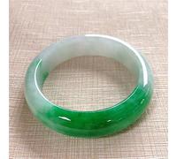 YZDKJ Natürliche Myanmar A- Klasse Emerald Armband Grünes Zweifarbig 54-62mm Jade Armband Geschenk for Mama und Freundin (Gem Color : M 56mm-58mm)