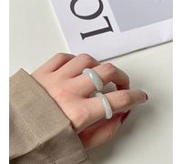 YZDKJ Natürlicher Jade Ring feiner männlicher und weiblicher Paar Jade Ring (Color : 18mm)