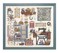 YZDKJ Top Qualität Schöne schöne gezählte Kreuzstich-Kit Nähen gemütliche Nähraum Maschine dim (Cross Stitch Fabric CT Number : 16CT unprint Canvas)