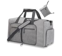 YZK 65L Faltbare Reisetasche Damen Herren, Reisetaschen Groß mit Schuhfach, Travel Duffle Bag Weekender Herren für Reisen, Urlaub Übernachtung, Krankenhaus, Camping