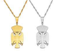 YZyizhen Halskette Mit Adler-Anhänger - Serbien, Landsymbol, Dünne Kette, Patriotischer, Zierlicher Schmuck, Ethnischer Stil, Hip-Hop, Damen Herren Mädchen, Unisex-Geschenke, 2 Stück, Einheitsgröße