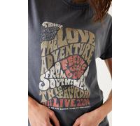 Garcia T-Shirt in Grau mit Statement Print Look M Regular Fit