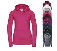 Z265F Russell Damen AUTHENTIC Kapuzen Sweatshirt Convoy Grey (Solid) S