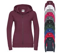 Z266F Russell Damen AUTHENTIC Kapuzenjacke Burgundy M