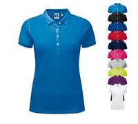 Z566F Russell Damen strapazierfähiges Polo White XS