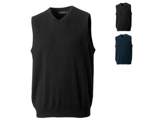 Z716 Russell Collection Herren Strick Pullunder mit V-Ausschnitt