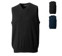Z716 Russell Collection Herren Strick Pullunder mit V-Ausschnitt French Navy XXS