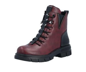 Z9152 Damen Stiefeletten, rot, 39 EU