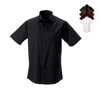 Z947 Russell Collection Kurzärmeliges körperbetontes Hemd Port 3XL (47/48)